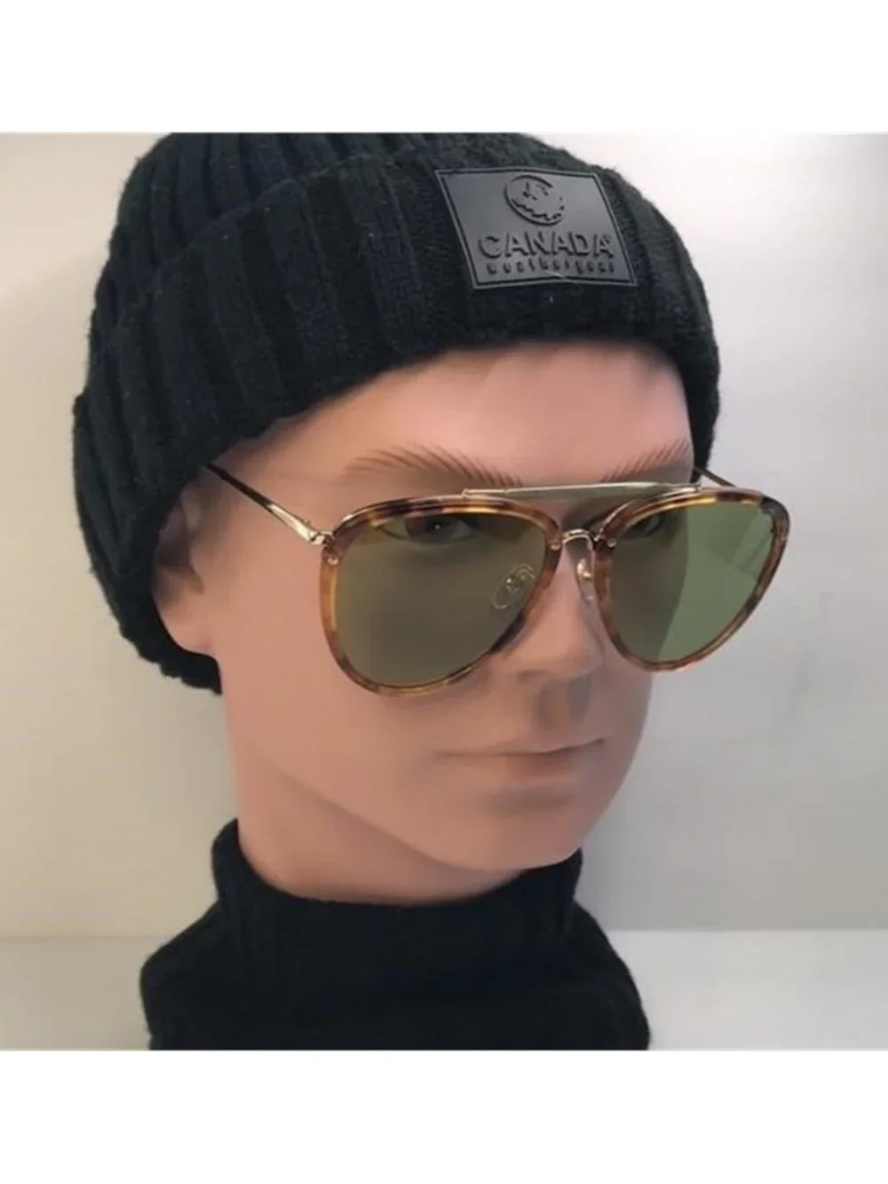 New Authentic Gucci GG0672S Havana/GOLD 003 Sunglass